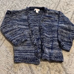 Navy Blue Girls Cardigan